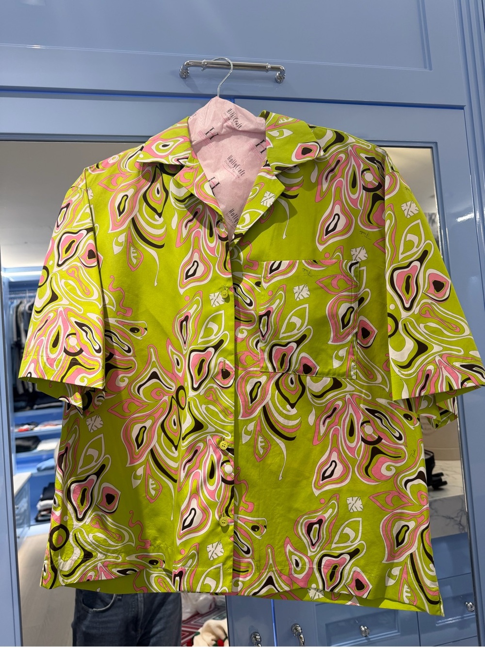 Vintage Set Emilio Pucci Printed Shirt & Shorts 2 Piece Set IT 42 US 6